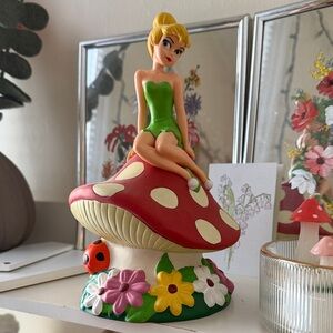 Vintage Disney Tinker Bell Mushroom Coin Holder